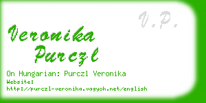 veronika purczl business card